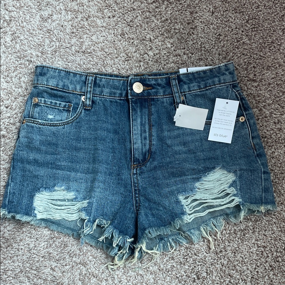 NWT STS Blue Distressed Jean Shorts